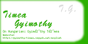 timea gyimothy business card
