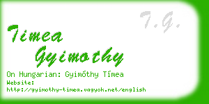 timea gyimothy business card